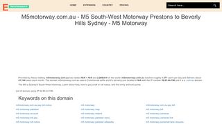 
                            9. M5motorway.com.au - M5 South-West Motorway Prestons to ...