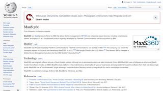 
                            9. MaaS 360 - Wikipedia