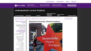 
                            11. Maastricht University: Student Feedback - NYU Stern