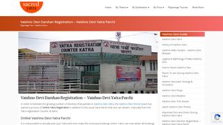 
                            2. MaaVaishnoDevi Registration - Vaishno Devi ki Yatra Parchi ...