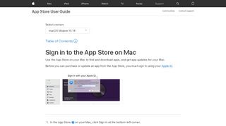 
                            2. Mac App Store: Sign in to the App Store - Apple Support