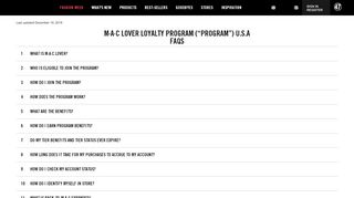 
                            1. MAC Lover - FAQs