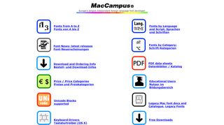 
                            1. MacCampus - Foreign Language Fonts