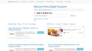 
                            9. Maceys Perks Digital Coupons - getsetcoupon.com