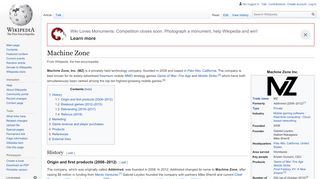 
                            7. Machine Zone - Wikipedia