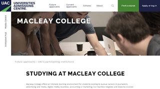 
                            7. Macleay College - UAC