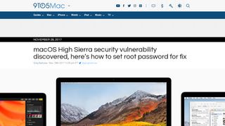 
                            10. macOS High Sierra security vulnerability discovered, here ...