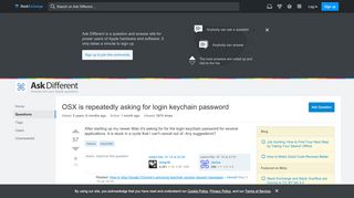 
                            2. macos - OSX is repeatedly asking for login keychain ...