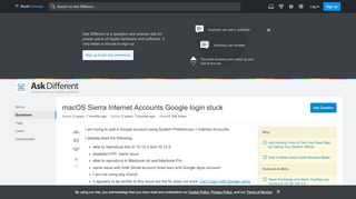 
                            7. macOS Sierra Internet Accounts Google login stuck - Ask Different