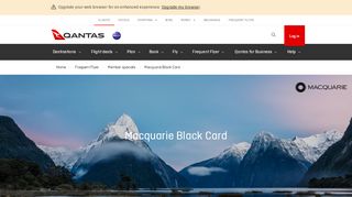 
                            2. Macquarie Black Card | Qantas Frequent Flyer