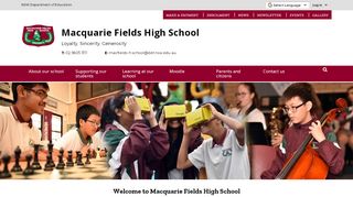 
                            6. Macquarie Fields High School: Home