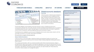 
                            4. Macroeconomic database - Oxford Economics