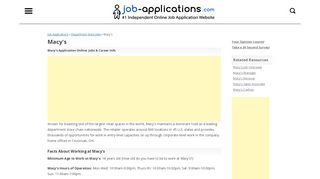 
                            4. Macy's Application, Jobs & Careers Online