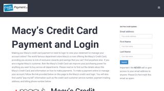 
                            3. Macy's Credit Card Payment - Login - Address - Customer ...