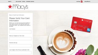 
                            8. Macy's Credit Card: Registration Verification