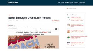 
                            9. Macy’s Employee Online Login Process - Seo …