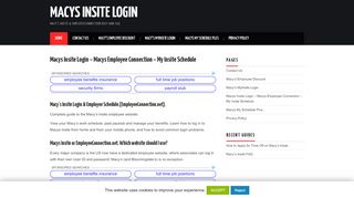 
                            10. Macys Insite Login & Schedule - My Insite | www ...