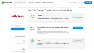 
                            9. Mad Dog Domains Coupons, Promo Codes & Deals - Dealspotr