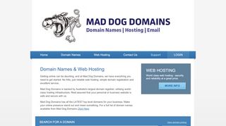 
                            2. Mad Dog Domains: Domain Names & Web Hosting
