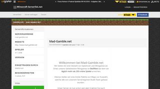 
                            9. Mad-Gamble.net - Minecraft Serverlist | Die …