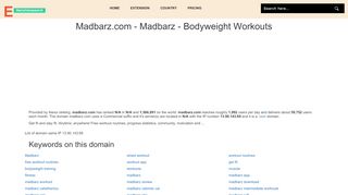 
                            5. Madbarz.com - Madbarz - Bodyweight Workouts