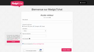 
                            7. MadgicTchat - Accès visiteur