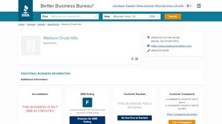 
                            9. Madison Druid Hills | Better Business Bureau® Profile