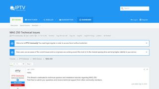 
                            7. MAG 250 Technical Issues - IPTV Community