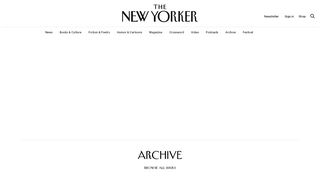 
                            2. Magazine Archive—The New Yorker