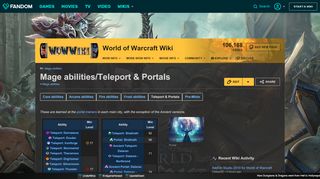 
                            8. Mage abilities/Teleport & Portals | WoWWiki | FANDOM powered by ...