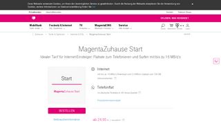 
                            2. MagentaZuhause Start: Internet & Telefonie | Telekom