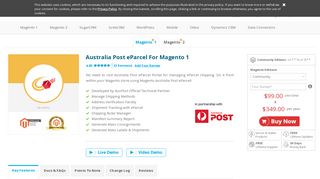 
                            7. Magento Australia Post eParcel Extension, Official Partner ...