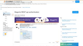 
                            3. Magento REST api authentication - Stack Overflow