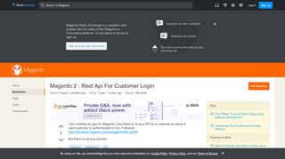 
                            1. magento2 - Magento 2 : Rest Api For Customer …