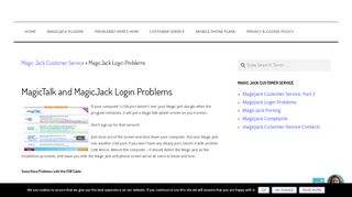 
                            6. MagicJack Login Problems - Magic Jack home phone service