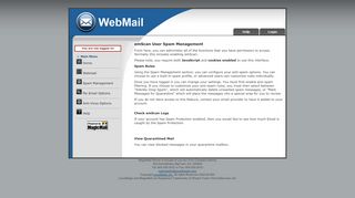 
                            4. MagicMail Spam Management - Webmail
