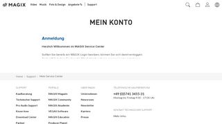 
                            8. MAGIX Service Center – Login zum eigenen Konto