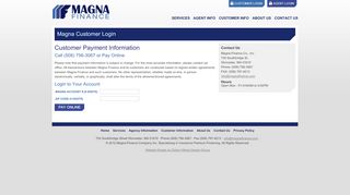 
                            1. Magna Customer Login - Provided By Magna Finance