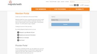 
                            1. Magnolia Healthcare Portal for Members | Login | …