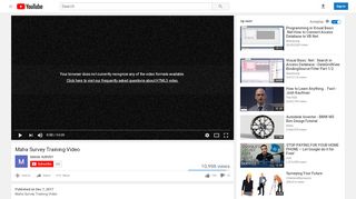 
                            4. Maha Survey Training Video - YouTube