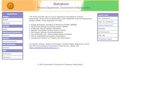 
                            10. MAHAKOSH - Official Website of DAT Mahrashtra