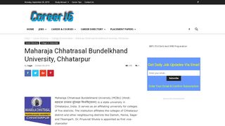 
                            6. Maharaja Chhatrasal Bundelkhand University, Chhatarpur - Career16