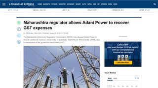 
                            4. Maharashtra regulator allows Adani Power to recover GST expenses ...