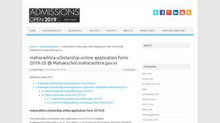 
                            5. maharashtra scholarship online application form …