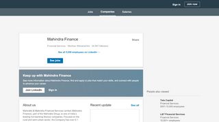 
                            7. Mahindra Finance | LinkedIn