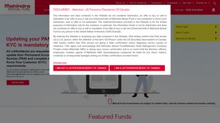 
                            8. Mahindra Mutual Fund - India's Leading Mutual Fund Investment ...