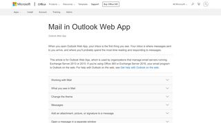 
                            10. Mail in Outlook Web App - Outlook - Office Support - Office 365