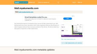 
                            7. Mail My Akumentis (Mail.myakumentis.com) - Akumentis ...