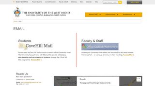 
                            3. Mail | The University of the West Indies at Cave Hill, Barbados