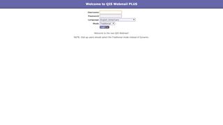 
                            10. Mail :: Welcome to QIS Webmail PLUS